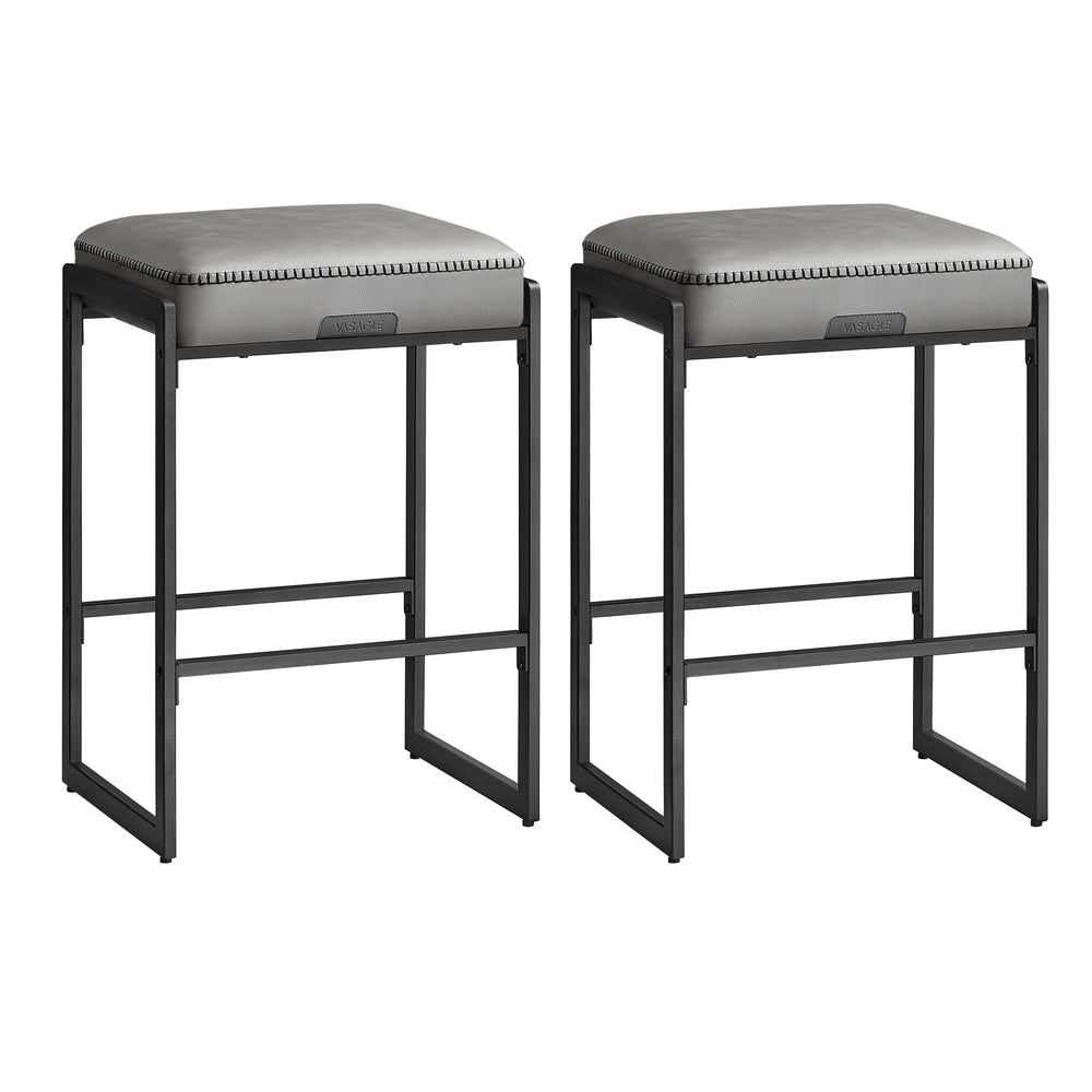 EKHO Collection - Counter Height Bar Stools - Dove Gray