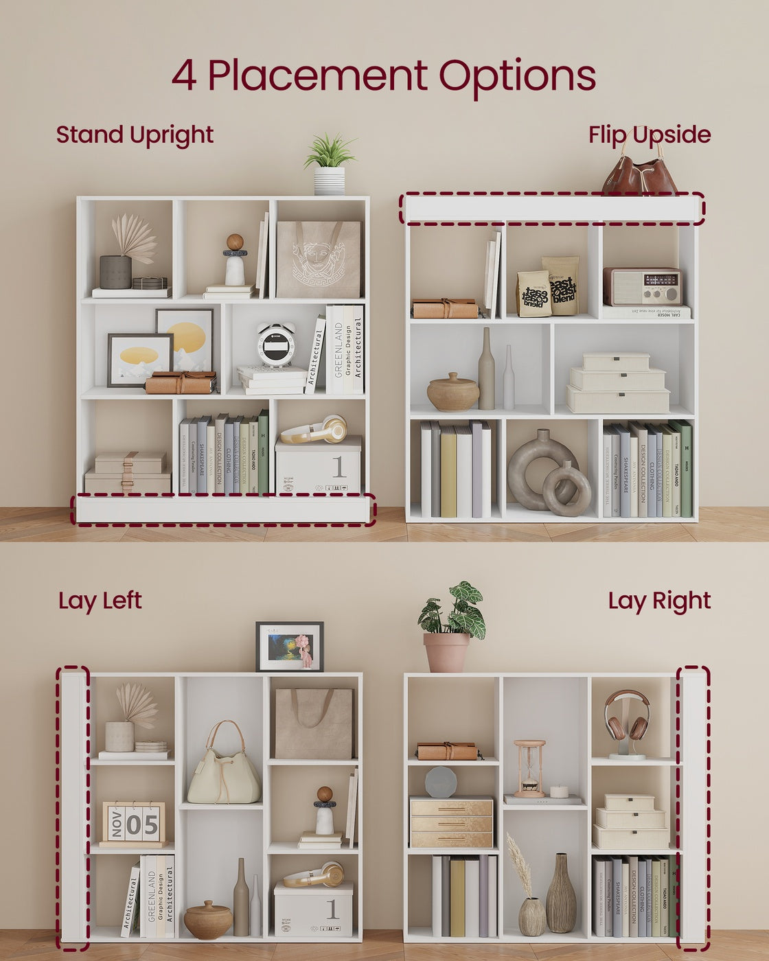 Custos Collection - Open Storage Bookshelf