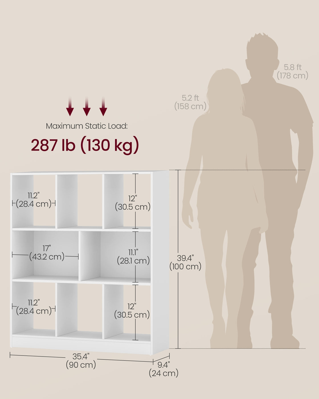 Custos Collection - Open Storage Bookshelf