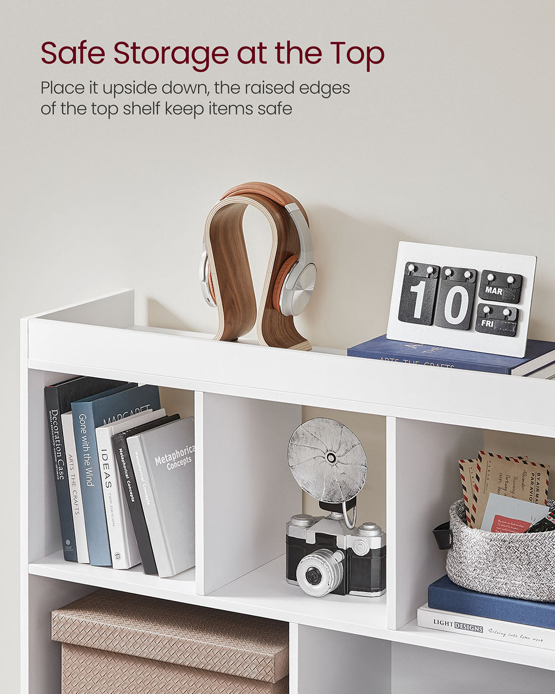 Bookcase - 8 Open Compartments - Freestanding