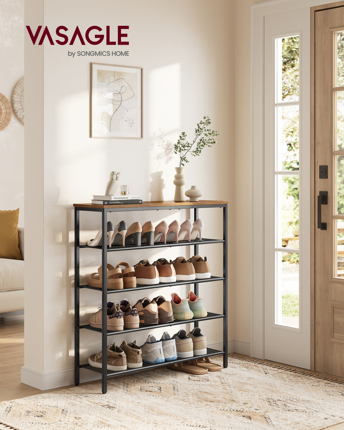 Shoe Rack - Large Shoe Storage Organizer for Closet - Entryway