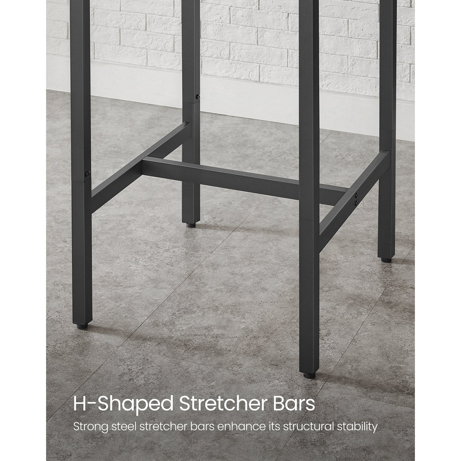 High Top Bar Table - Greige, Black