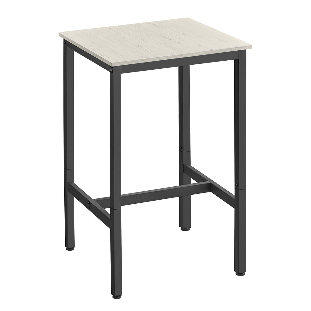 High Top Bar Table - Vintage White, Black
