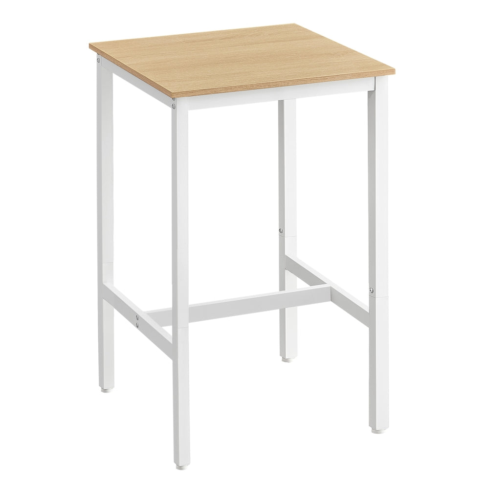 High Top Bar Table - Oak Beige, White