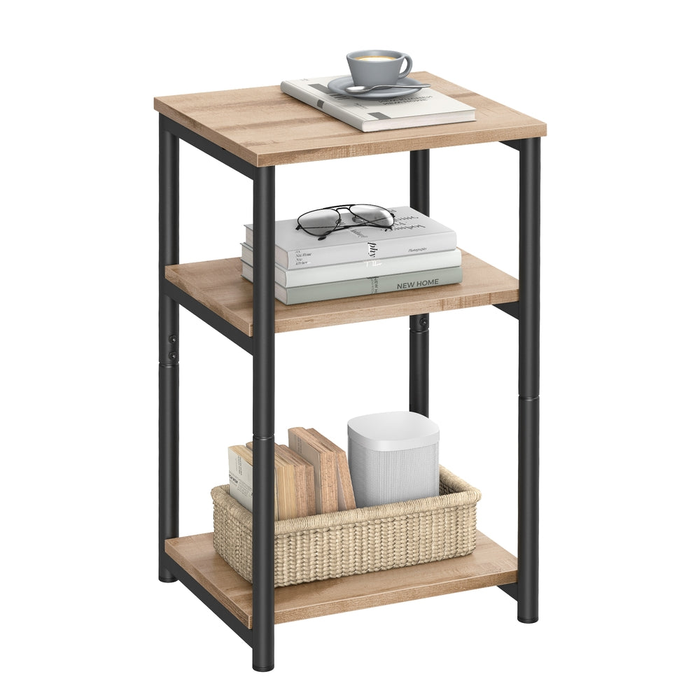 Small End Table - Camel Brown, Classic Black
