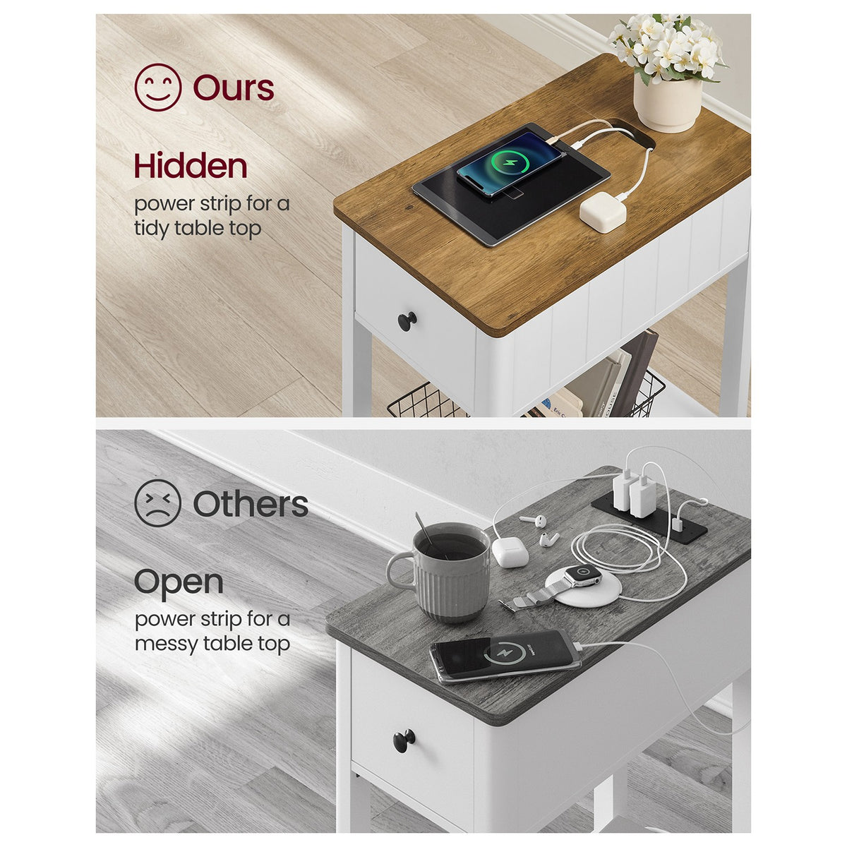 Side Table - Charging Station
