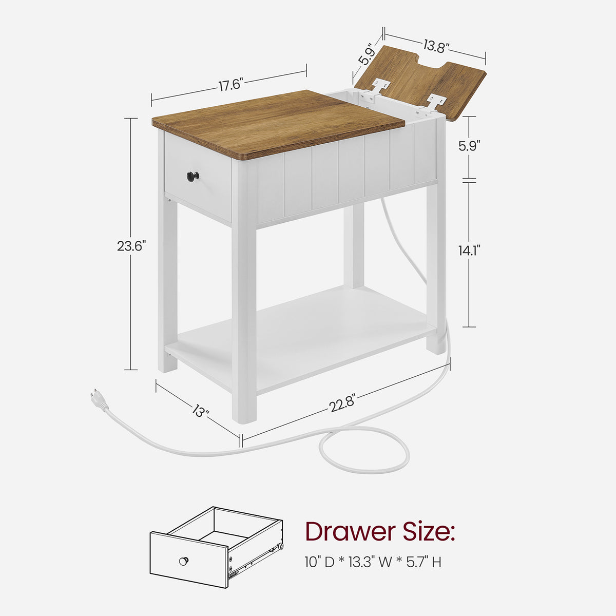 Side Table - Charging Station