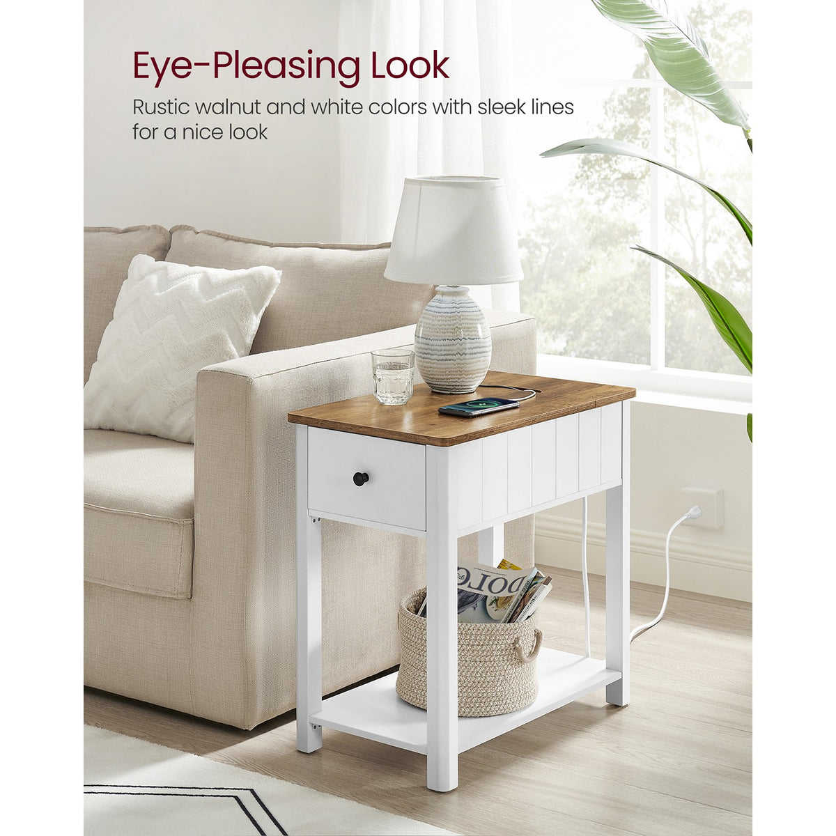 Side Table - Charging Station