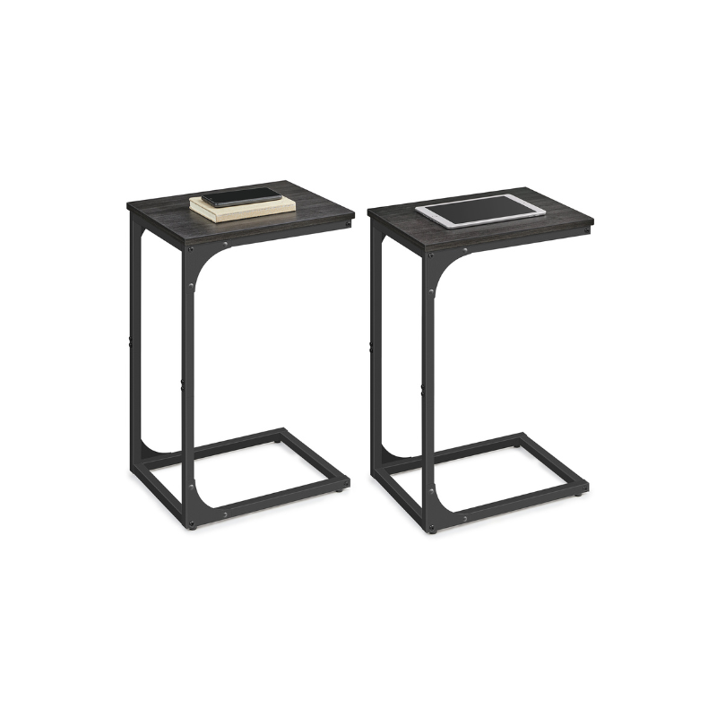 C-Shaped End Table - Set of 2