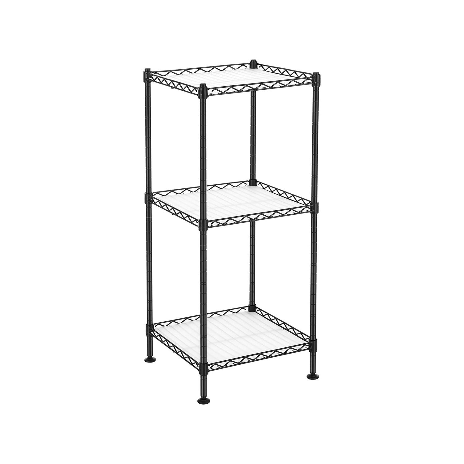 5-Tier Bathroom Shelf - Ink Black, Translucent