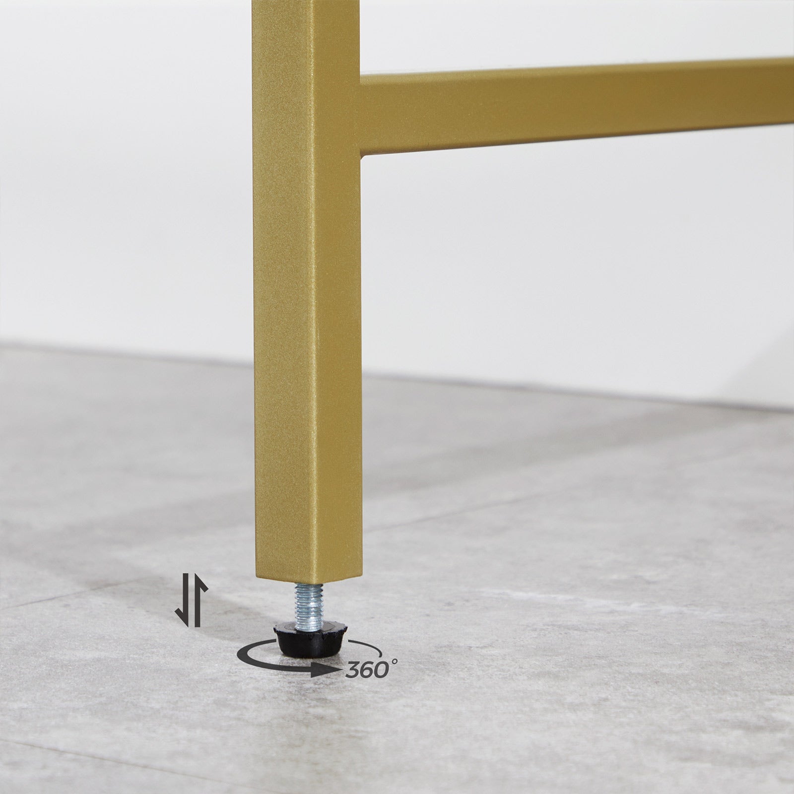 39.4 Inch Console Sofa Table - Gold