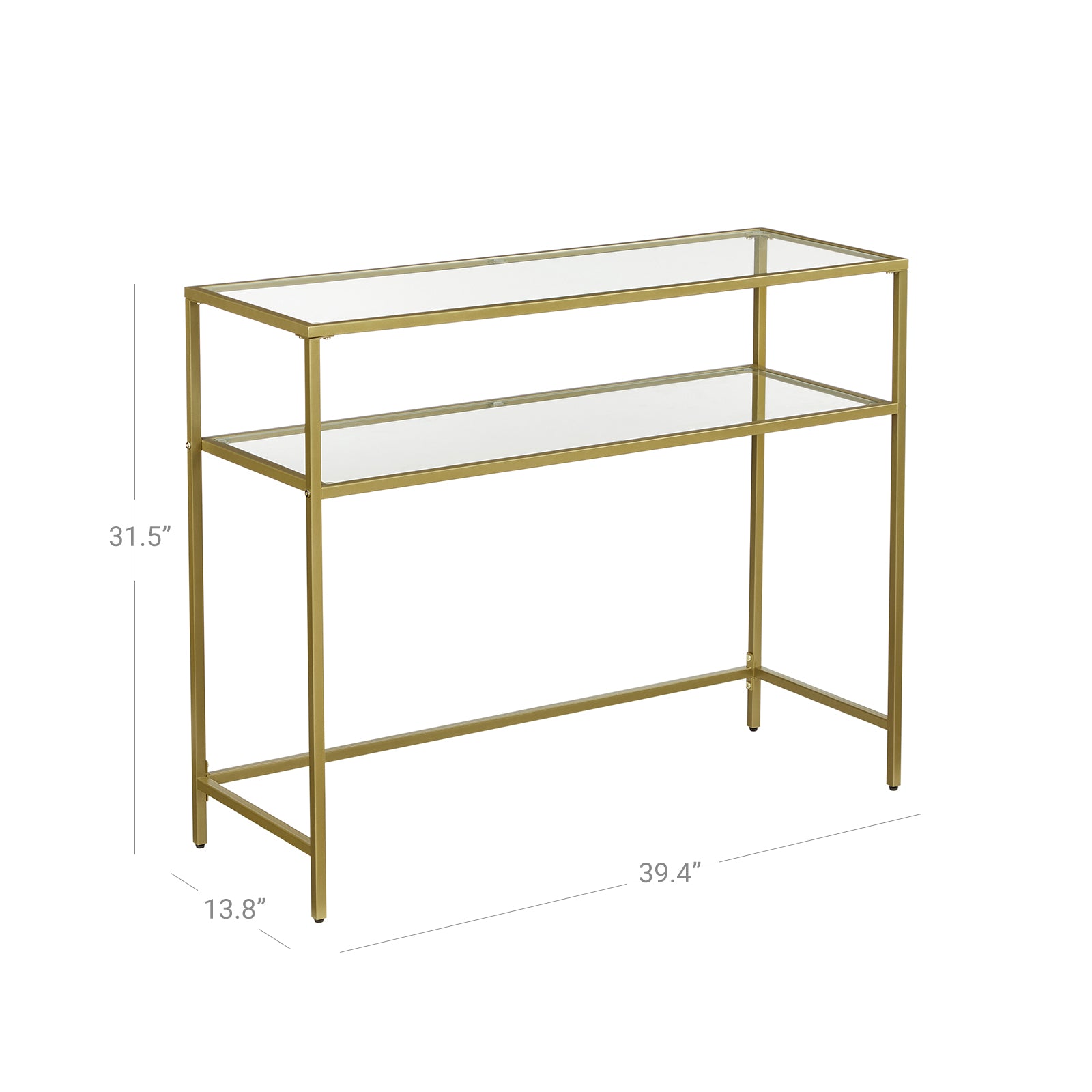 39.4 Inch Console Sofa Table - Gold
