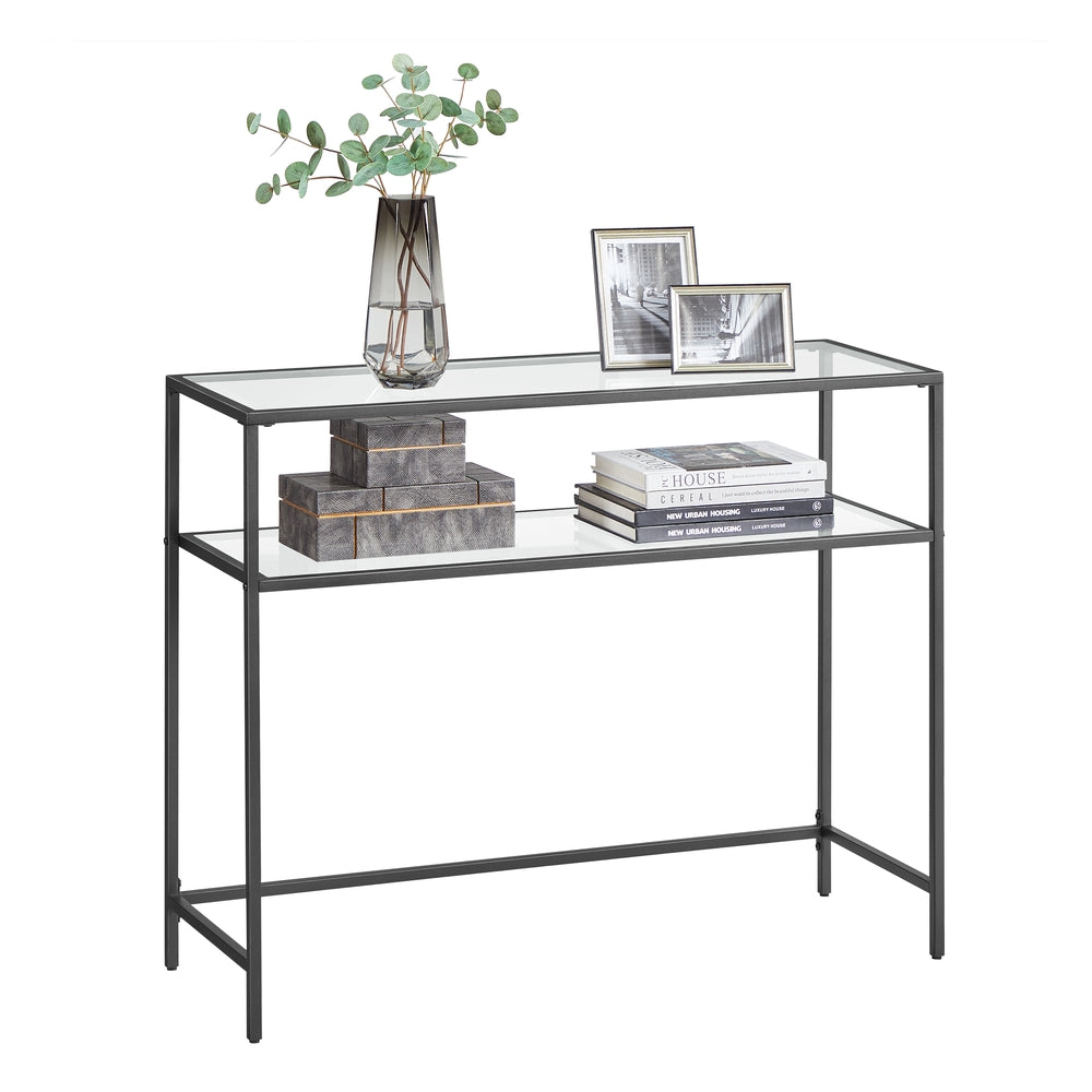 39.4 Inch Console Sofa Table - Black - 13.8"D x 39.4"W x 31.5"H