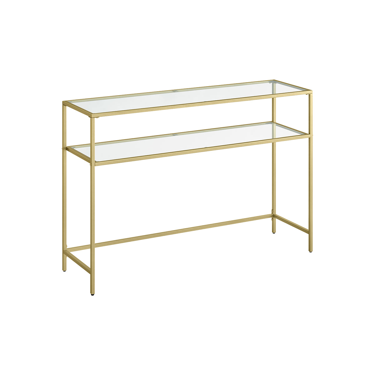 Console Sofa Table - 39.4-Inch - Tempered Glass Top