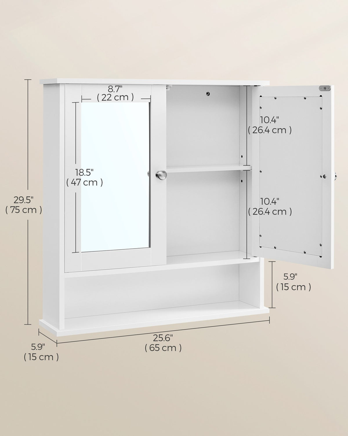 Bathroom Cabinet with Mirror