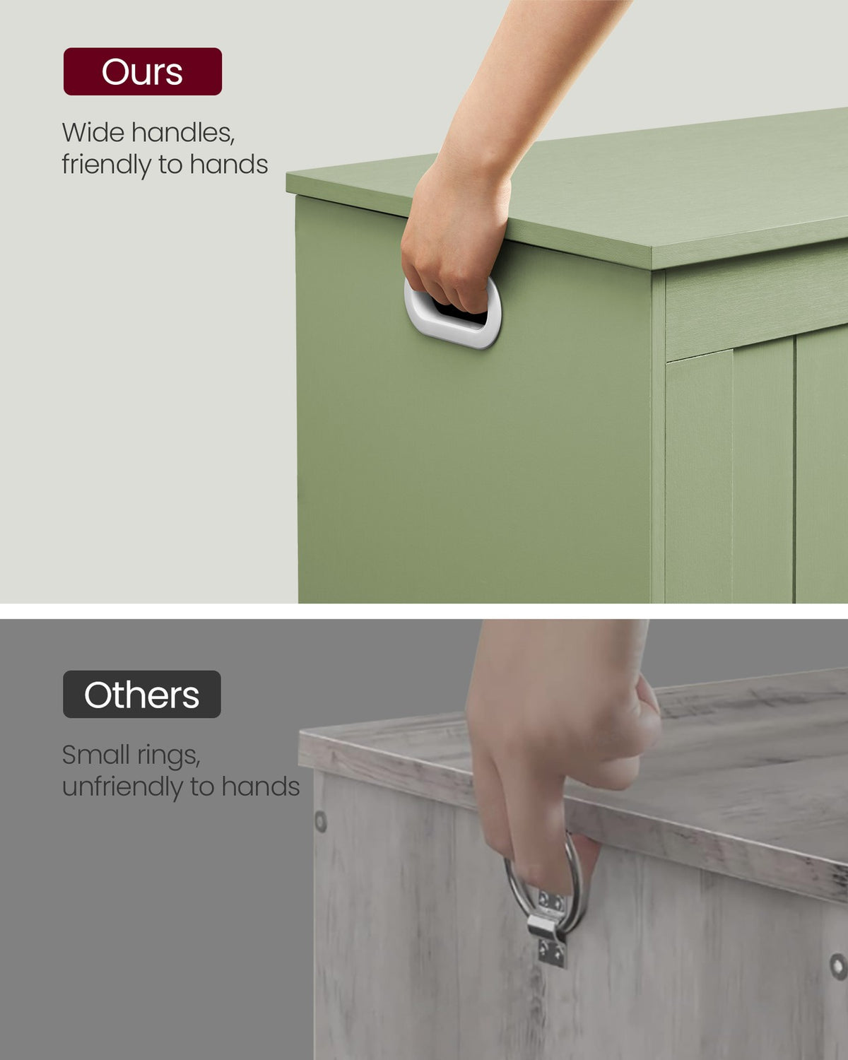 Storage Chest - 29.9-Inch Width - Safety Hinges