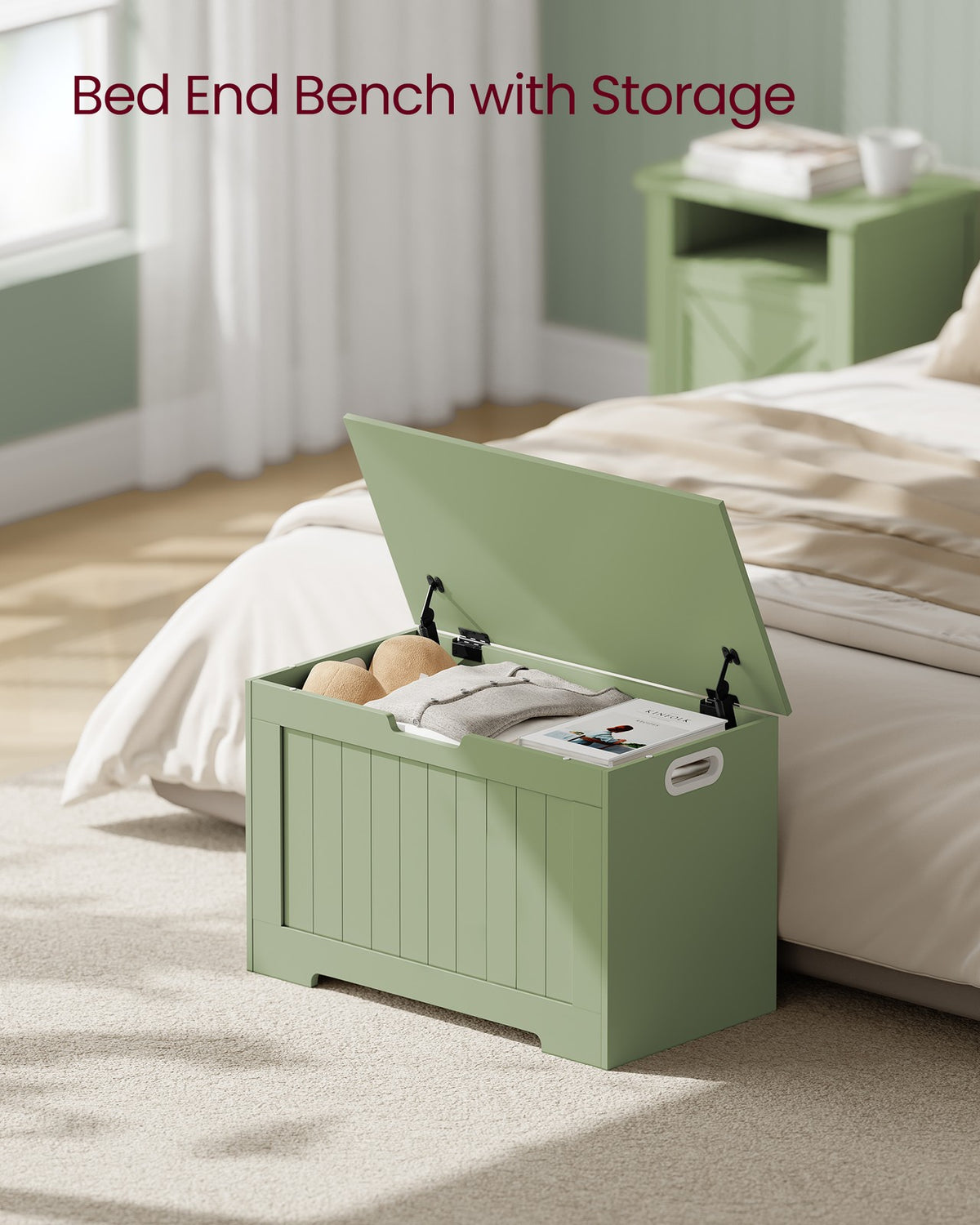 Storage Chest - 29.9-Inch Width - Safety Hinges