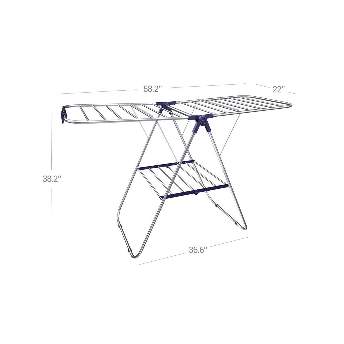 Clothes Drying Rack - Sock Clips - Height-Adjustable
