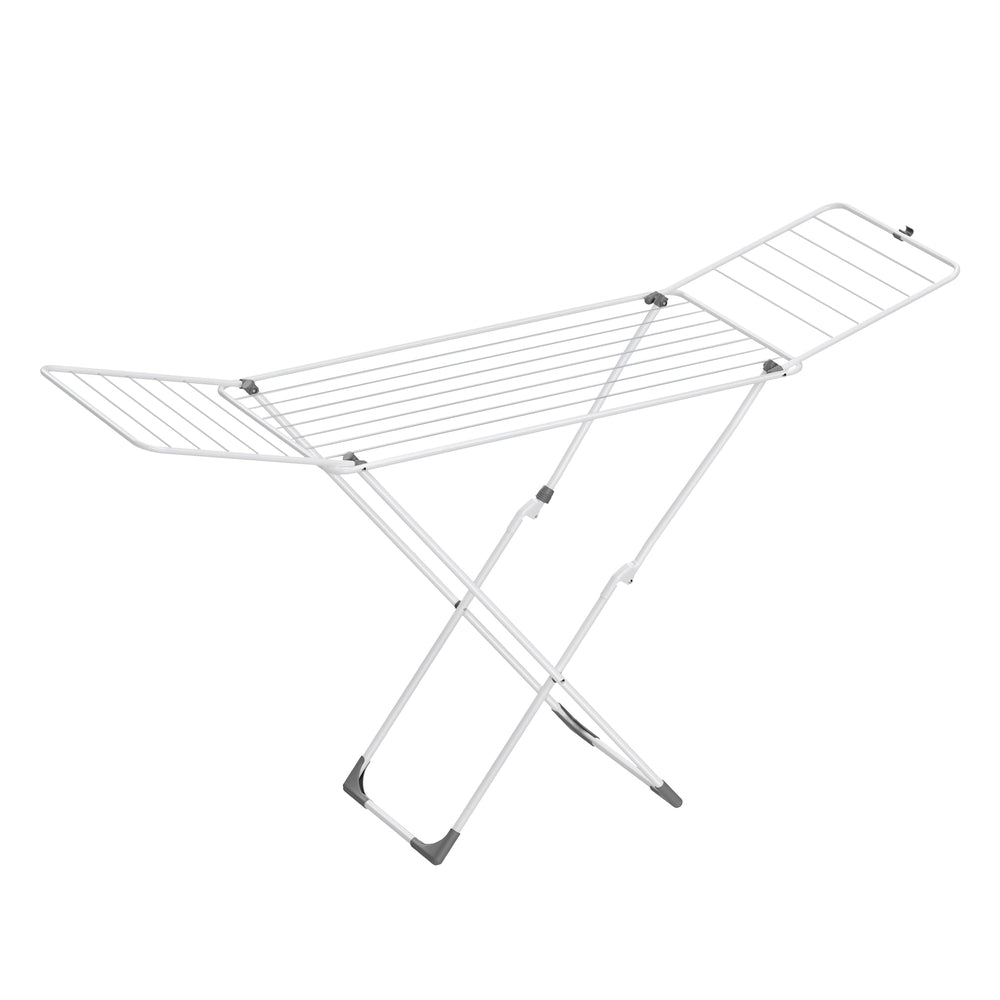 Clothes Drying Rack with Gullwings - White