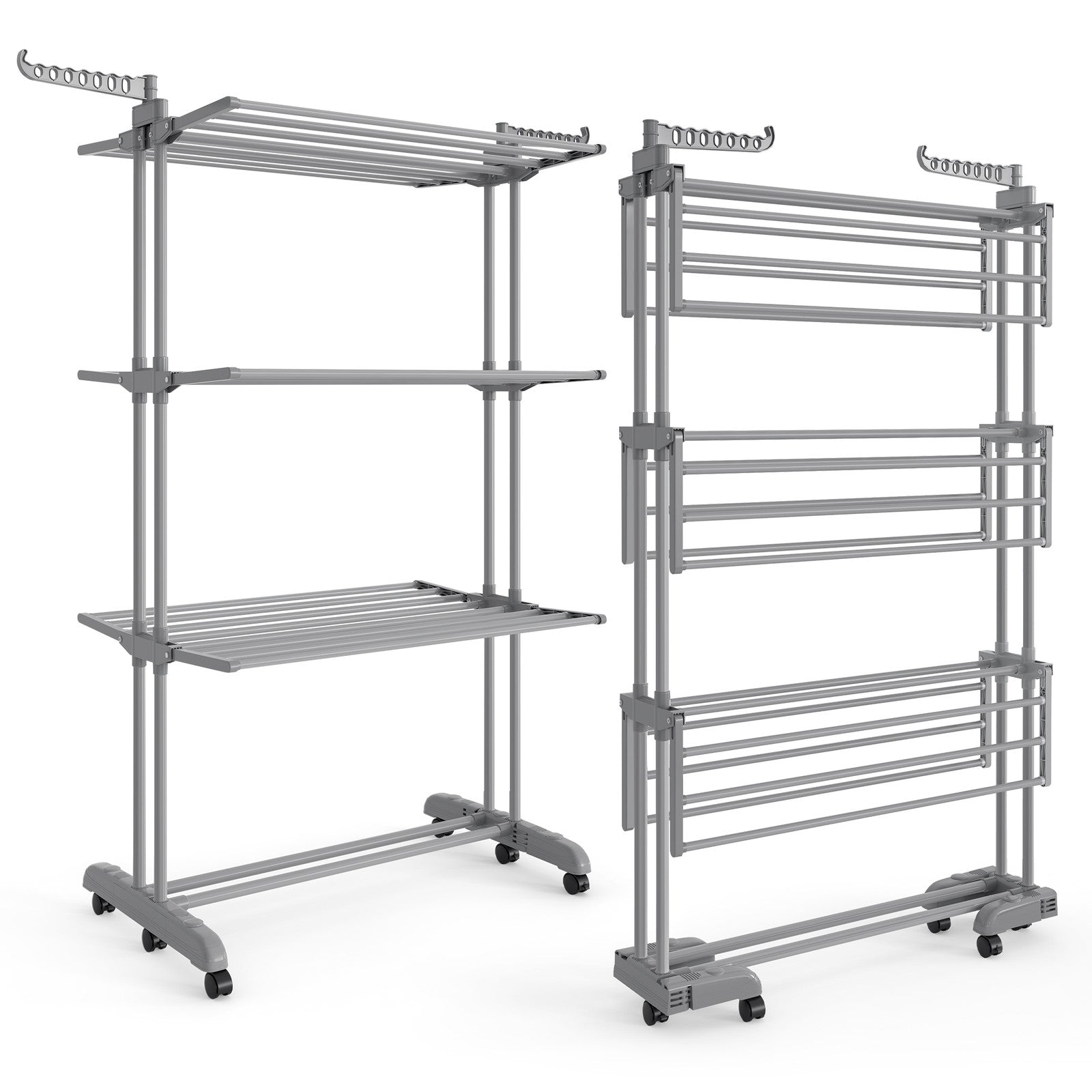 Clothes Drying Rack 4-Tier - Foldable Laundry Drying Rack 173 Cm Tall