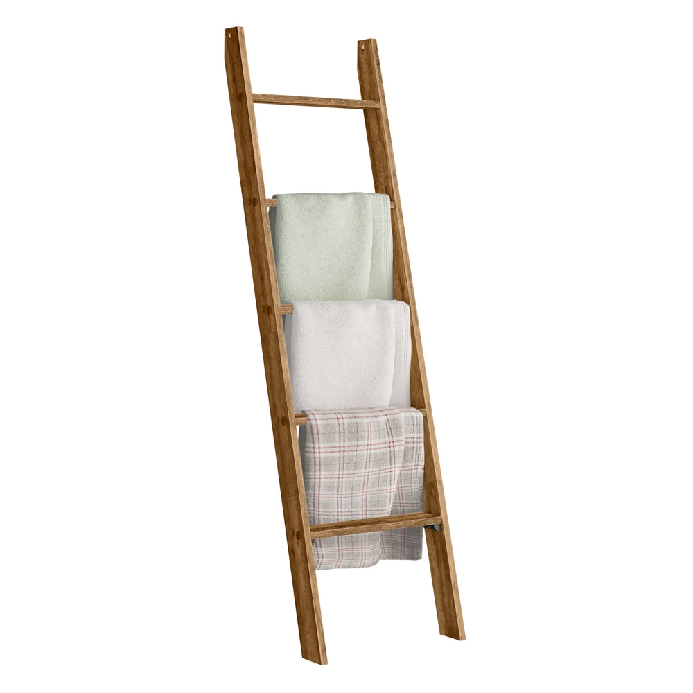 Blanket Ladder Decorative Farmhouse for the Living Room - Honey Brown