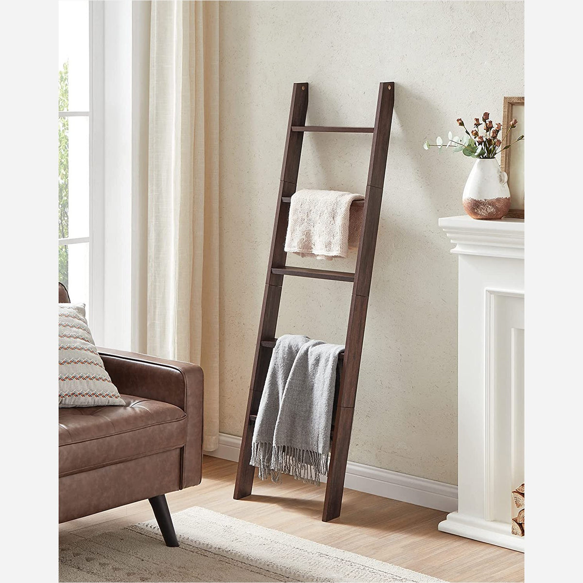 Blanket Ladder - 5-Tier - Farmhouse Style - For the Living Room