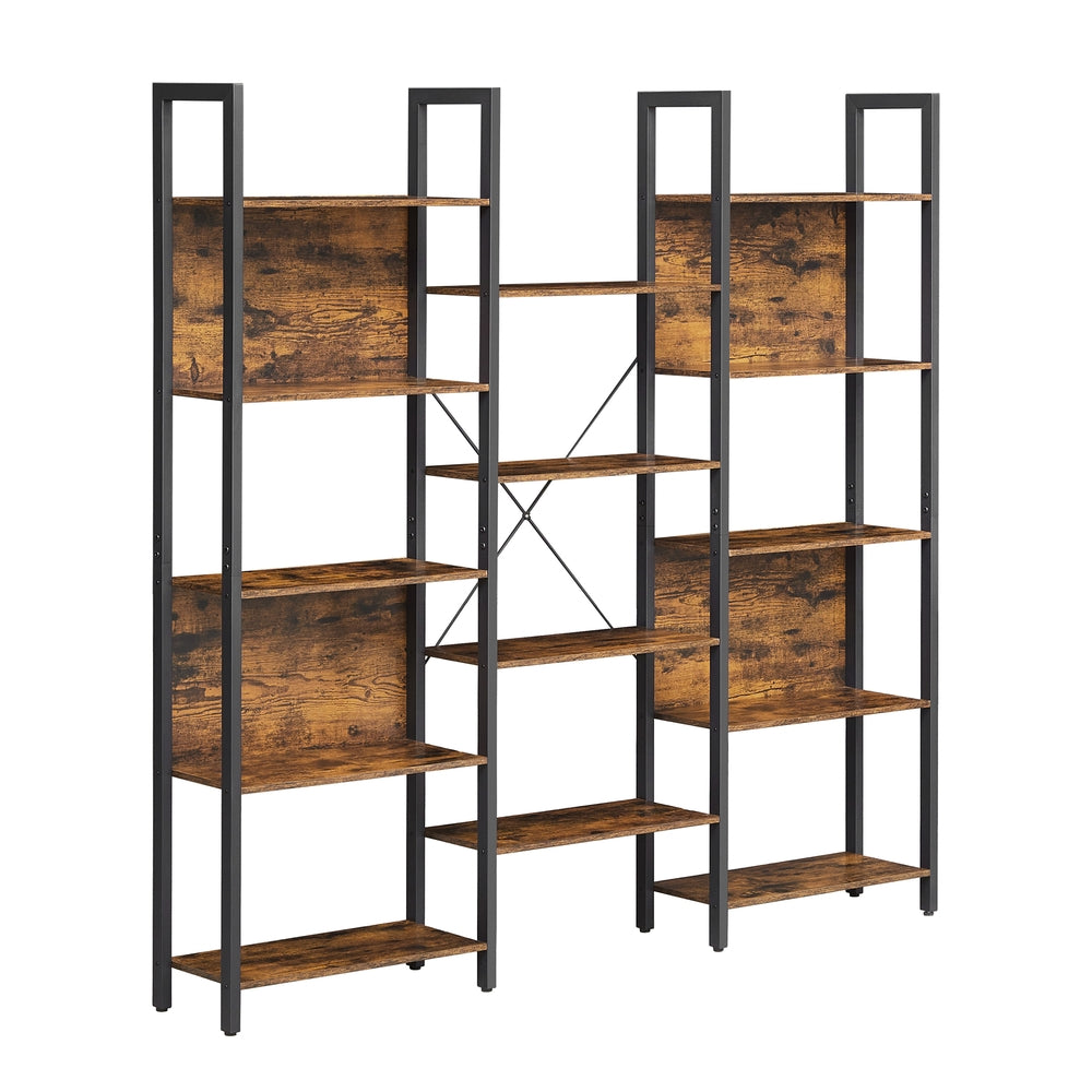 5-Tier Bookcase with 14 Shelves