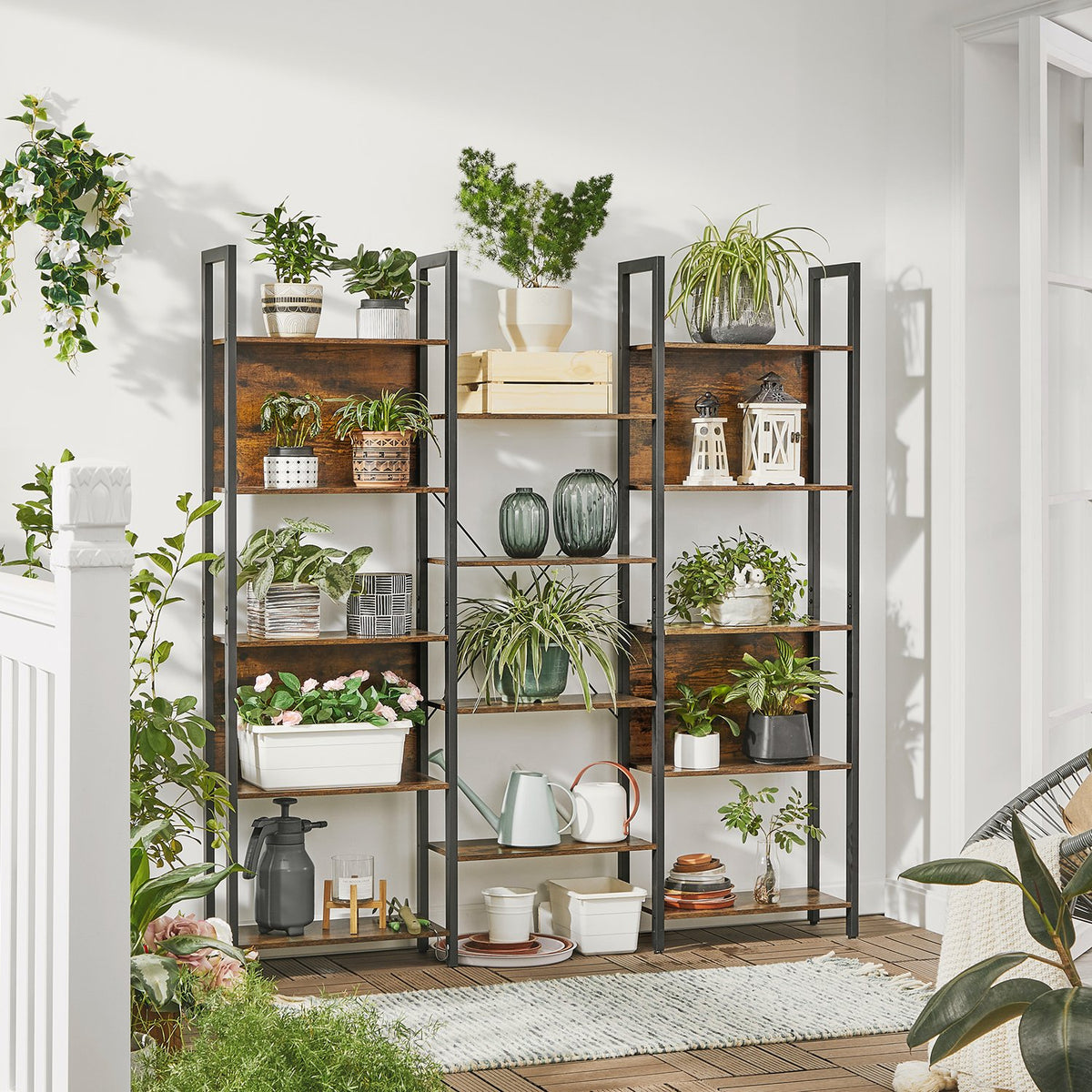 5-Tier Bookcase with 14 Shelves