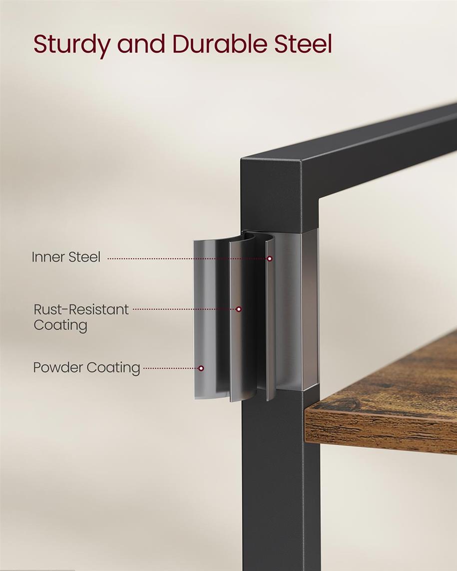 4-Tier Tall Bookshelf
