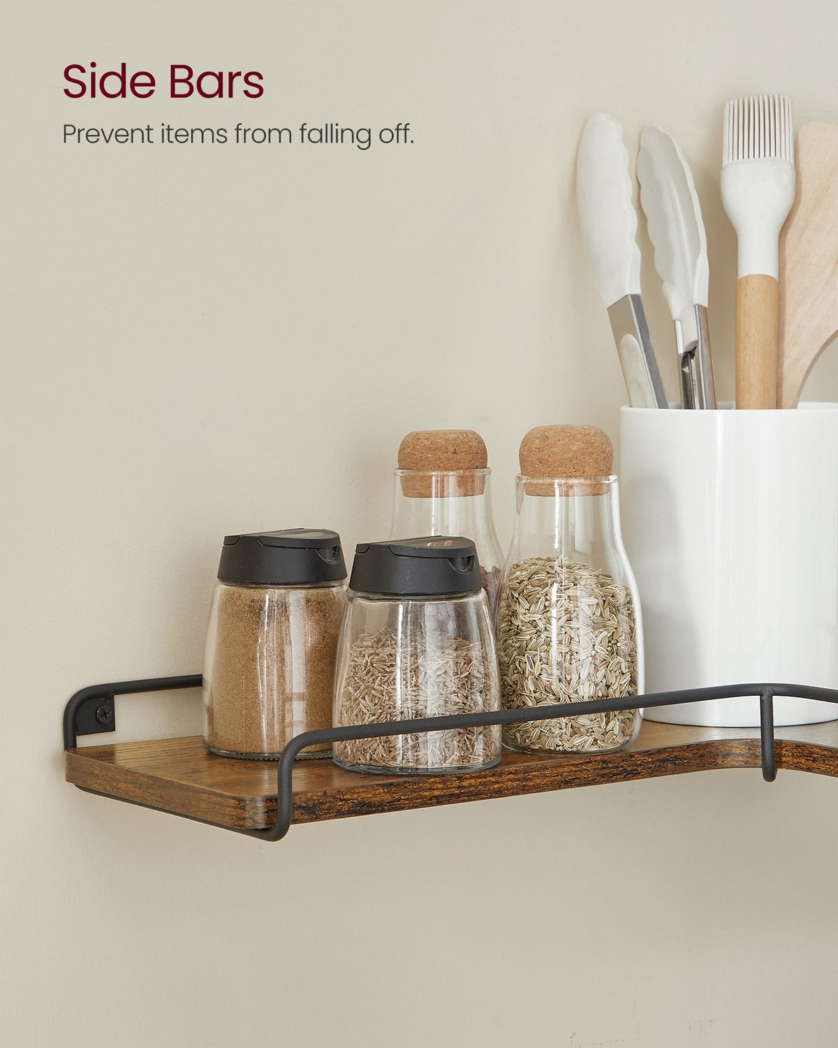 Corner Wall Shelf - Floating - Cable Space - Set of 2