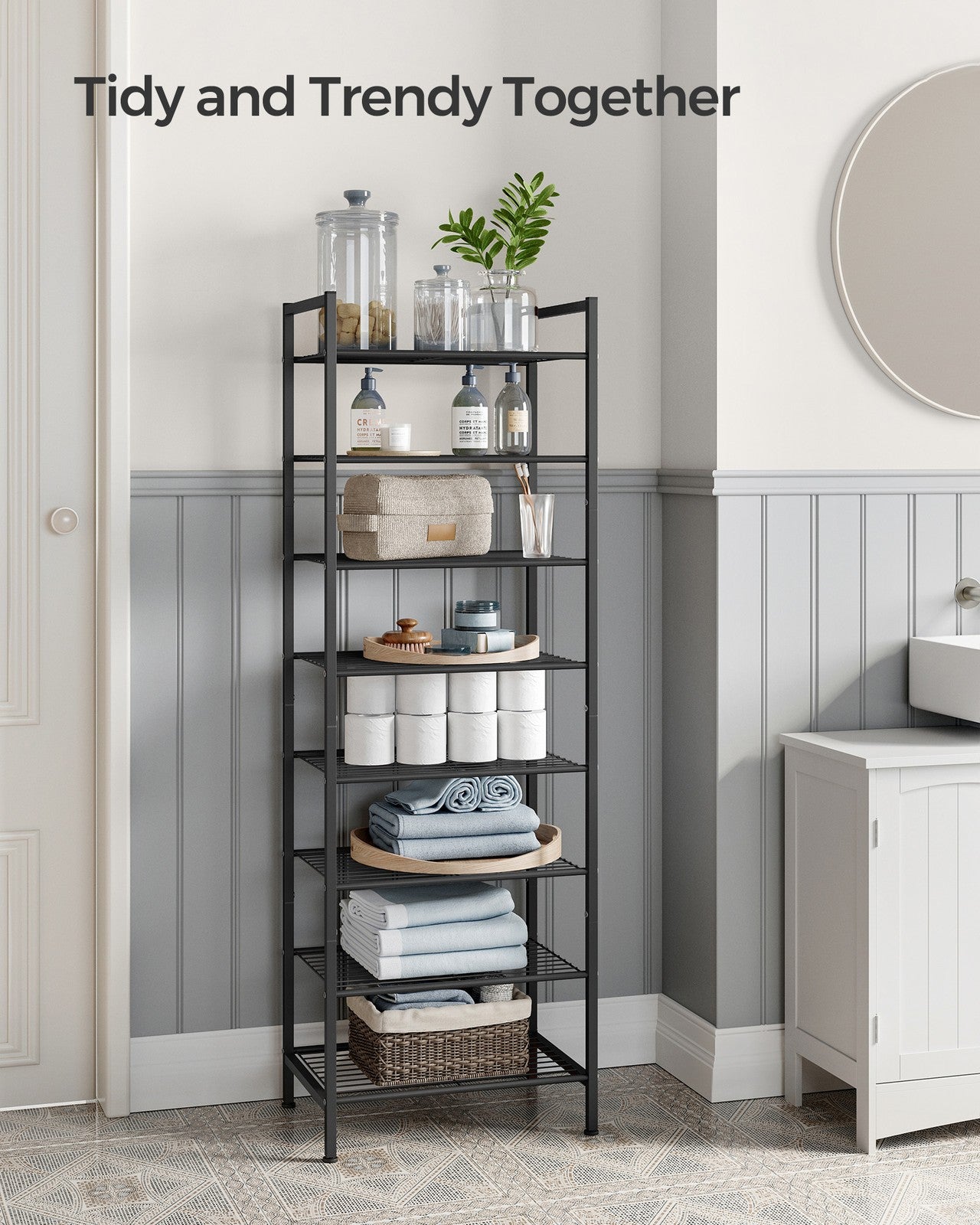 8 Tier Metal Narrow Shoe Rack