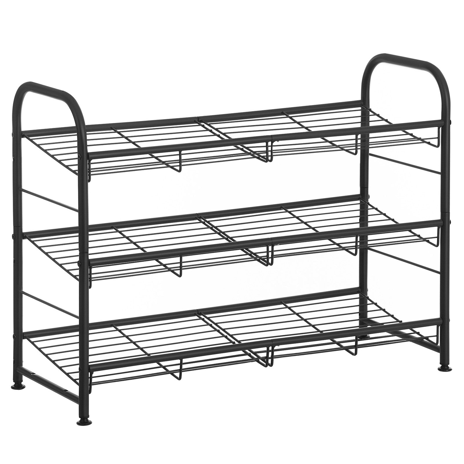 Shoe Rack - 3 Tier Shoe Organizer for Closet - Holds Up to 12 Pairs of Shoes - Shoe Rack for Front Door Entrance