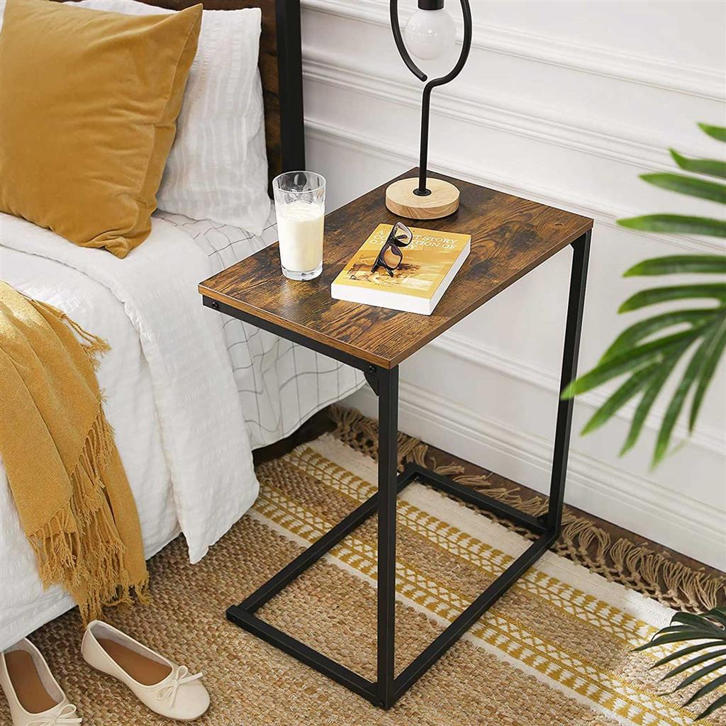 C Shape End Table for Couch or Sofa