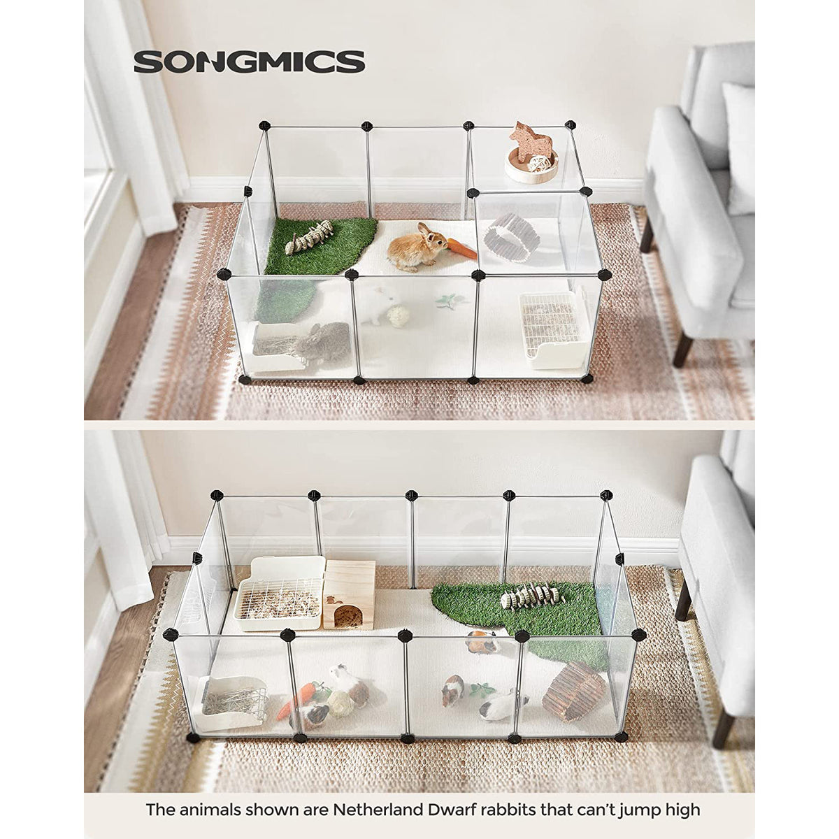 DIY Pet Playpen Indoor - White