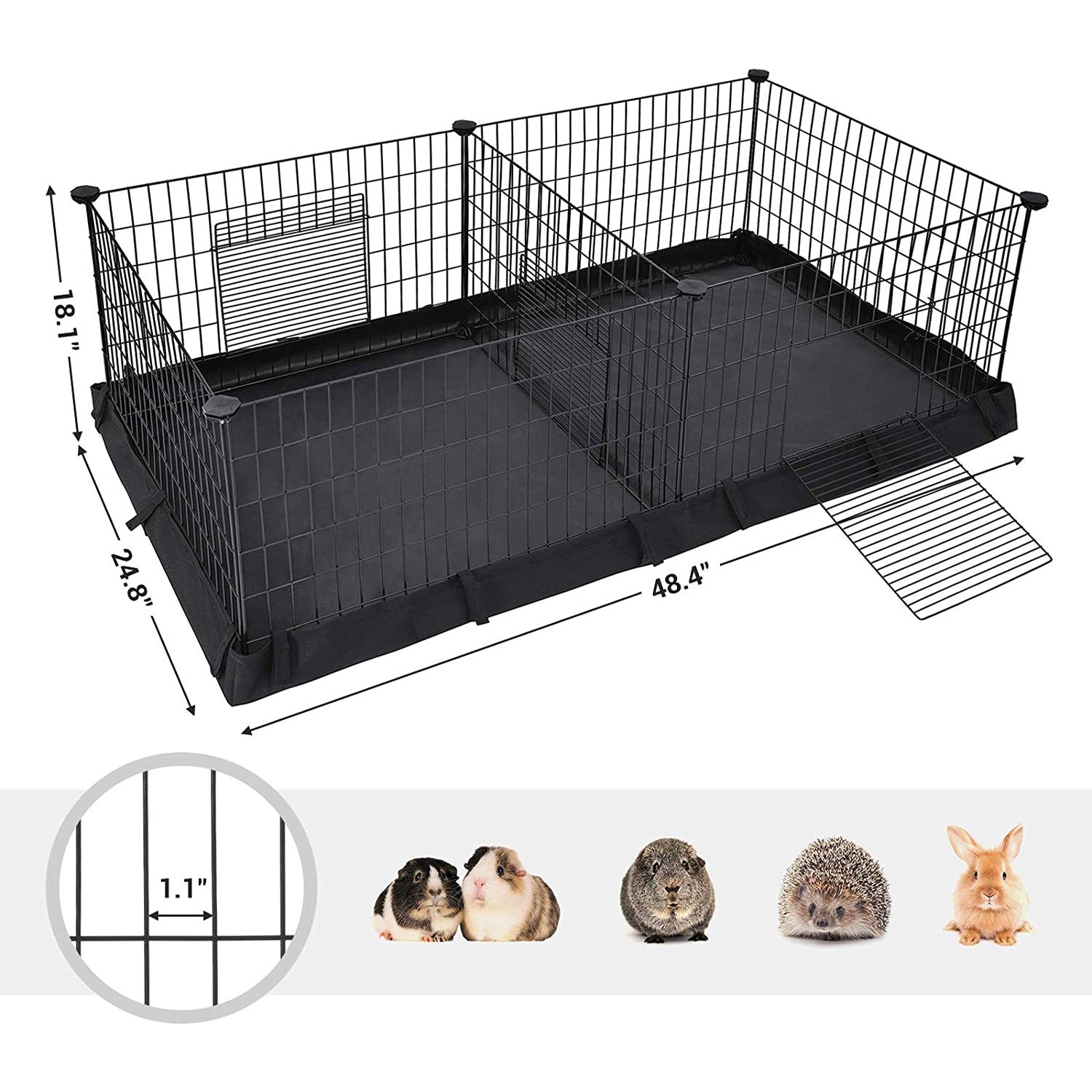 Pet Playpen with Divider Panel