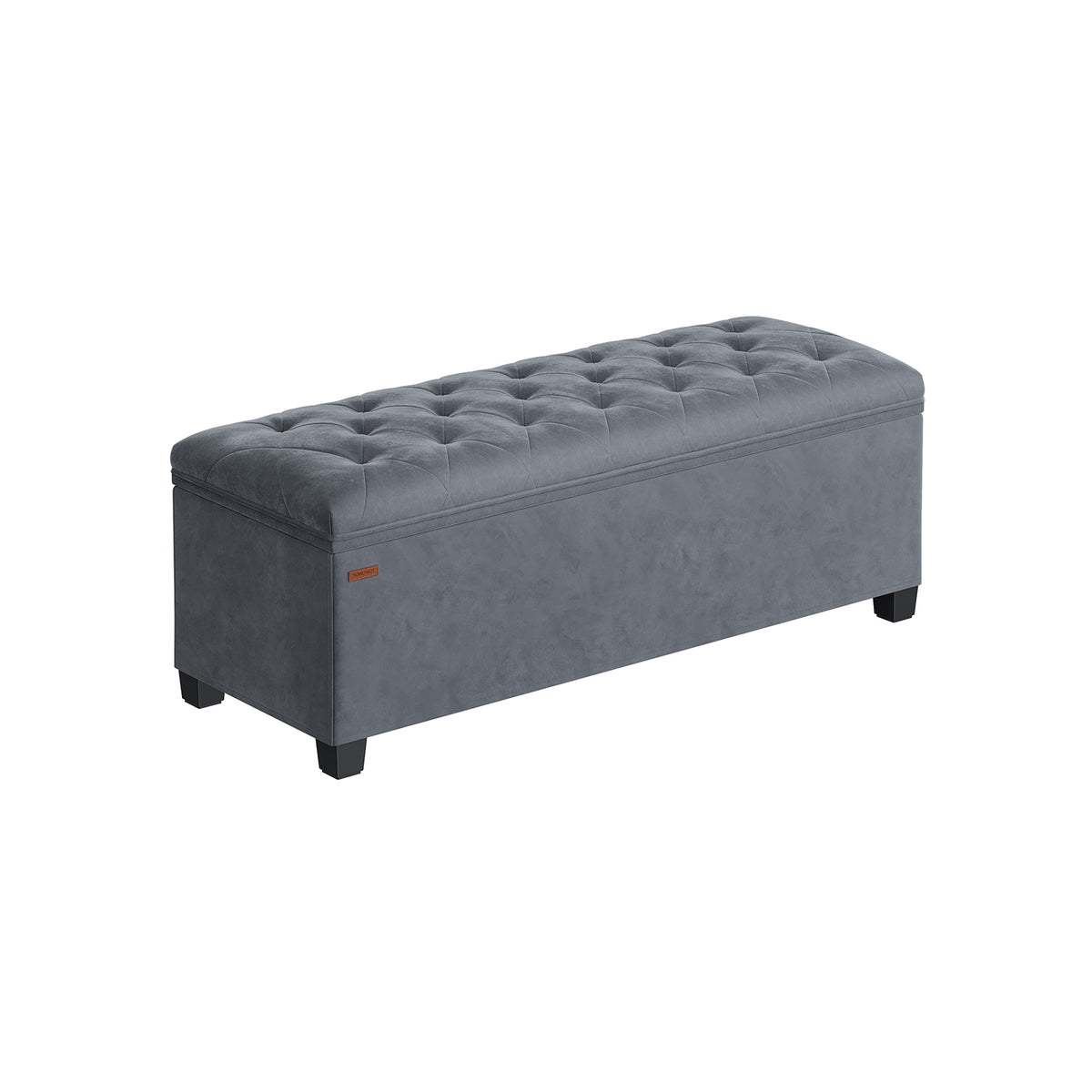 Storage Ottoman Bench - Foot Rest with Legs