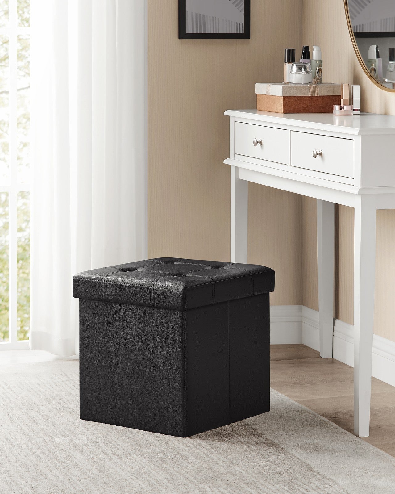 15 Inches Ottoman with Storage