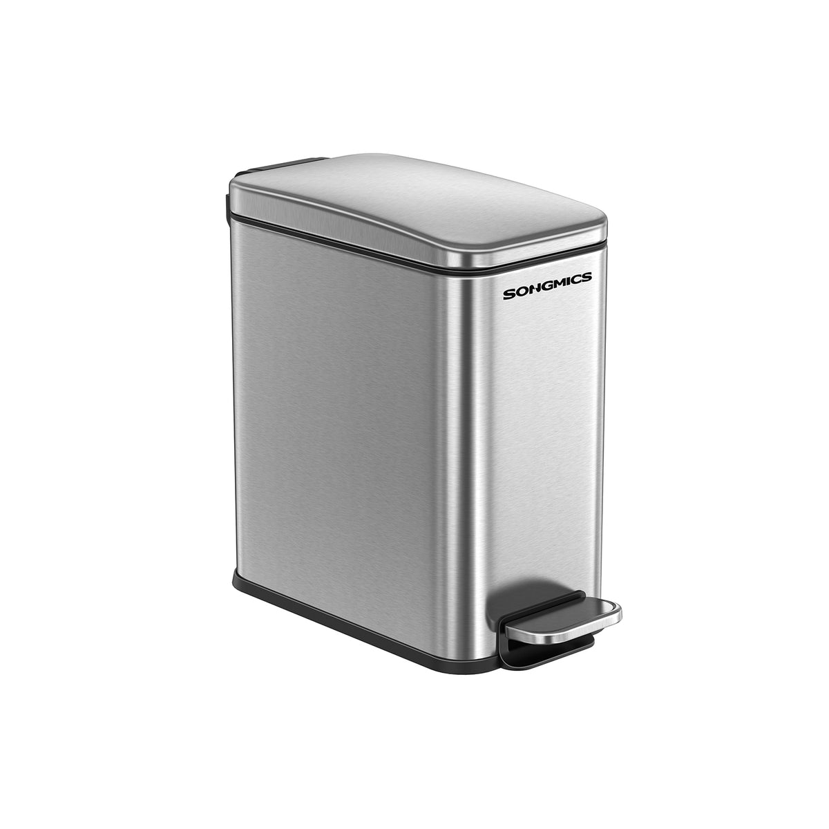 Trash Can - 1.3 Gallon - Stainless Steel - Soft-Close Lid