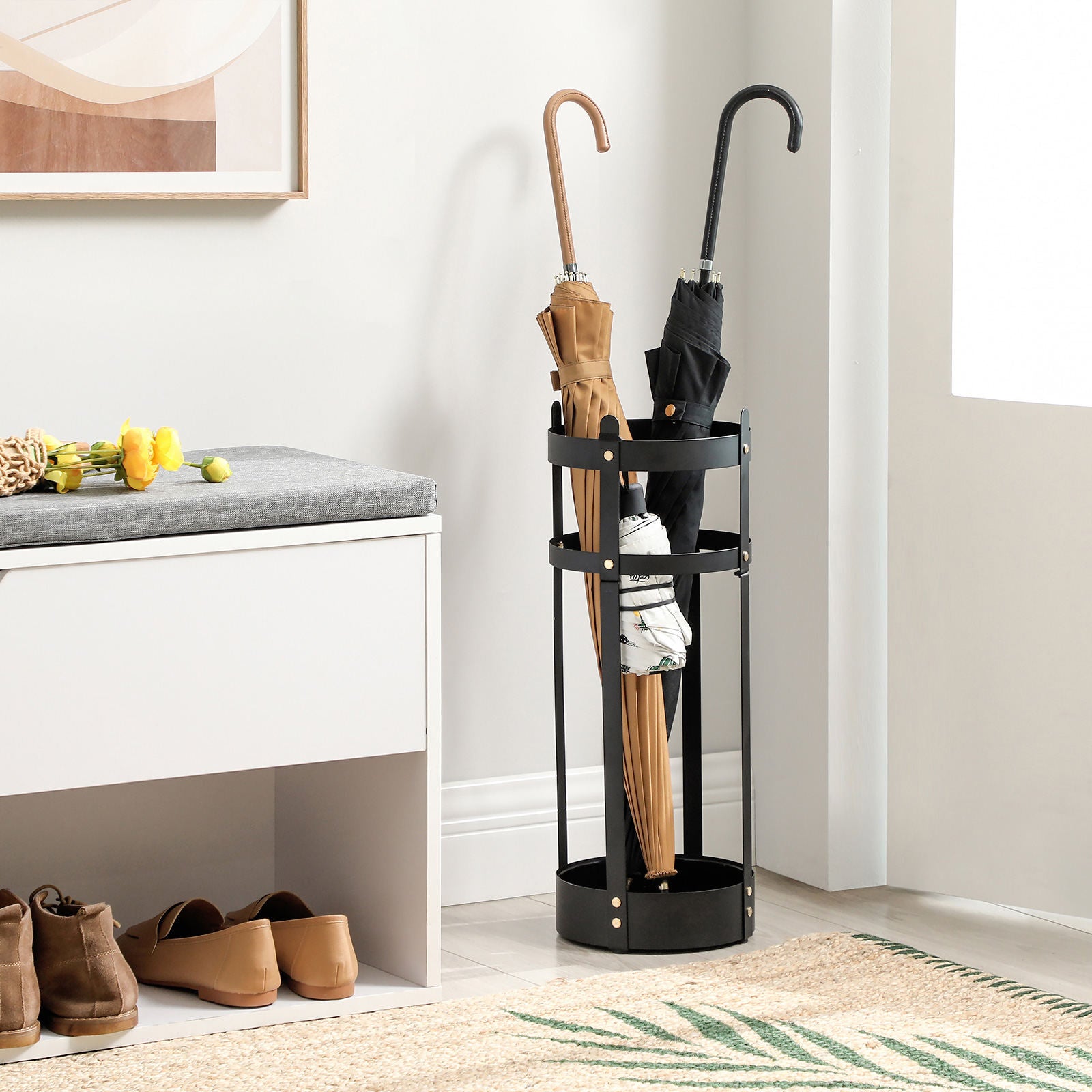 Steel Round Umbrella Holder Rack