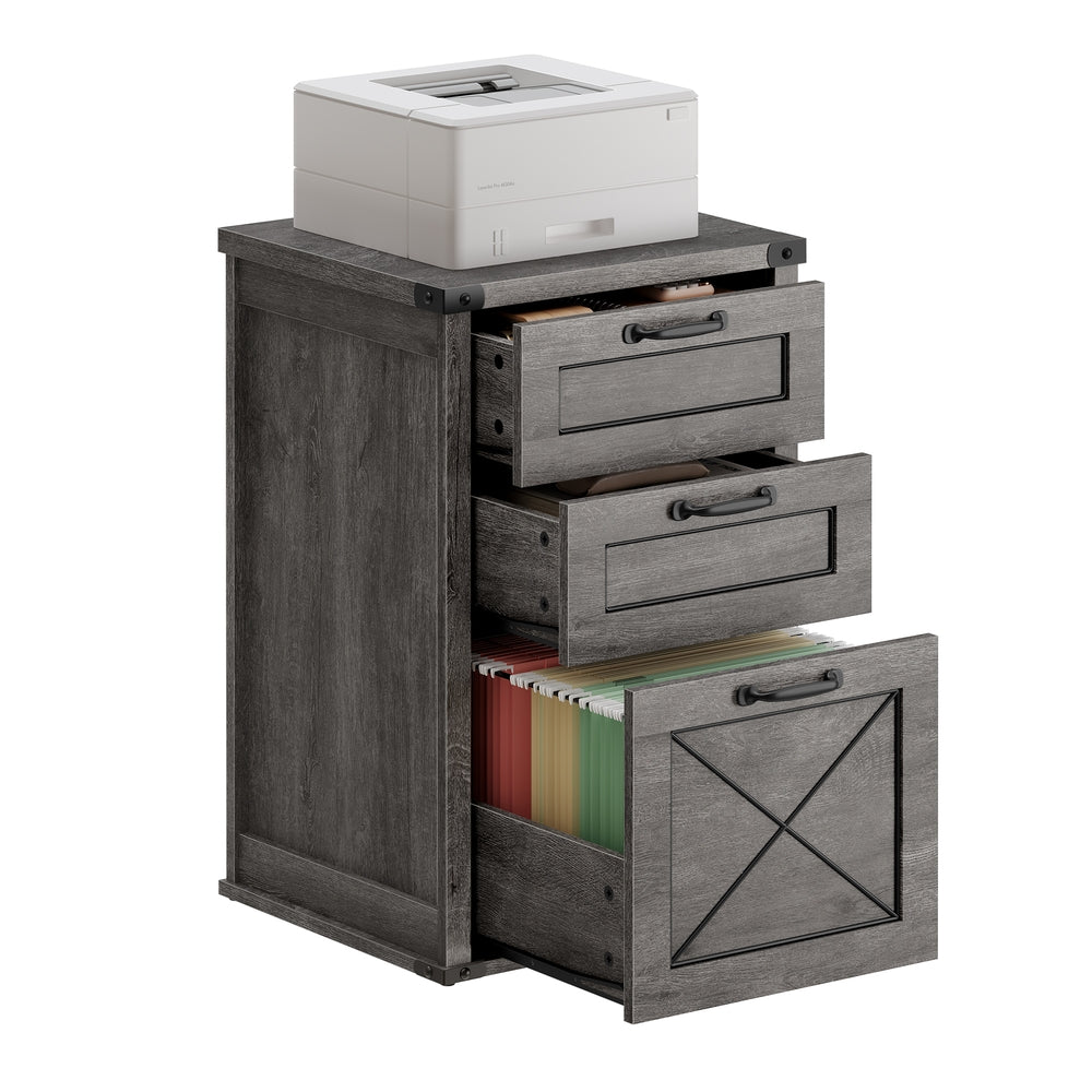 Filing Cabinet with 2 File Drawers - Misty Gray