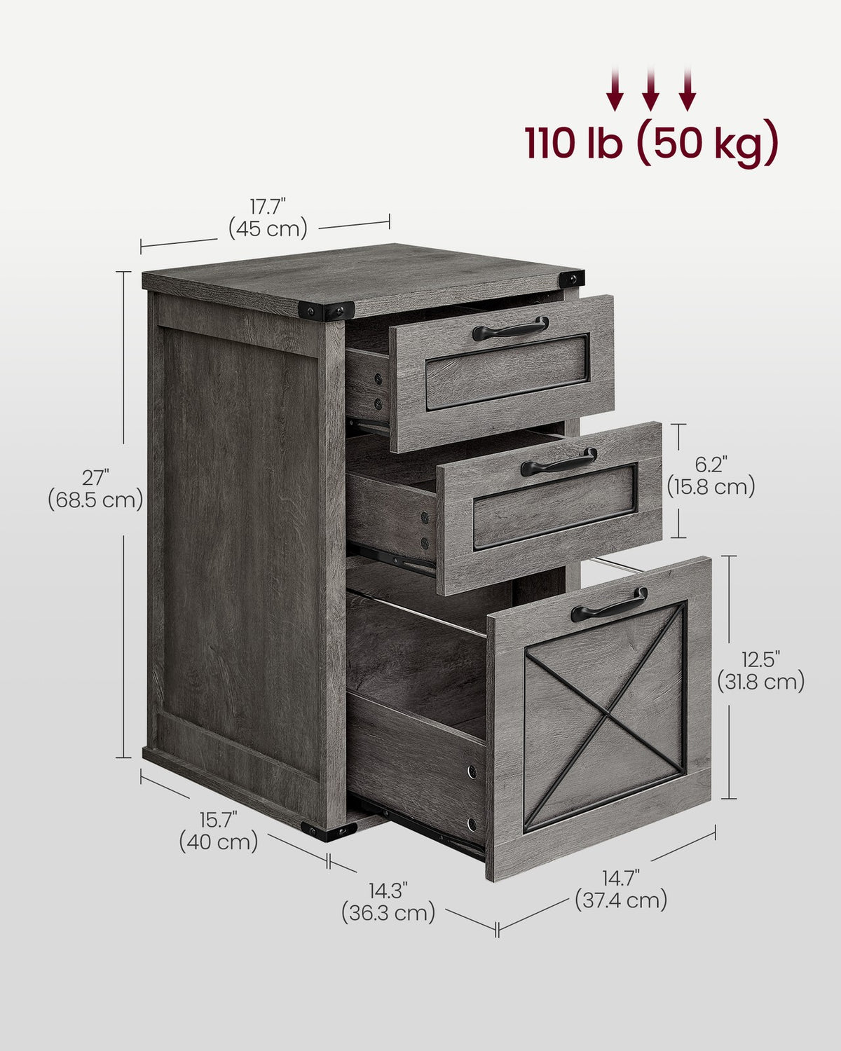 Filing Cabinet - With 2 File Drawers