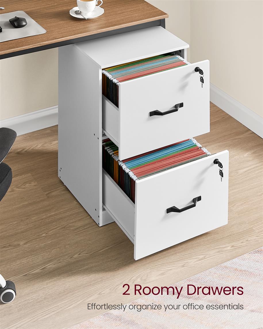 File Cabinet - 2 Drawers - Lockable - Printer Stand