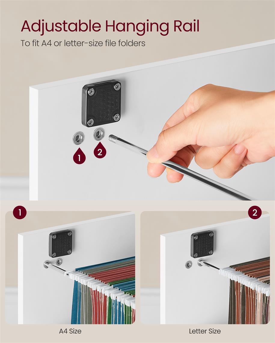 File Cabinet - 2 Drawers - Lockable - Printer Stand