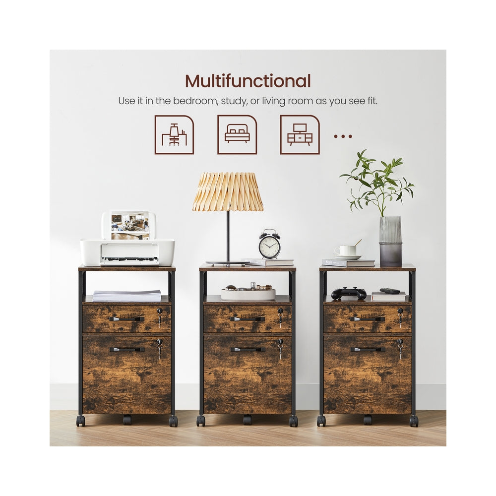 File Cabinet - Lockable - 2 Drawers - 4A Letter Size