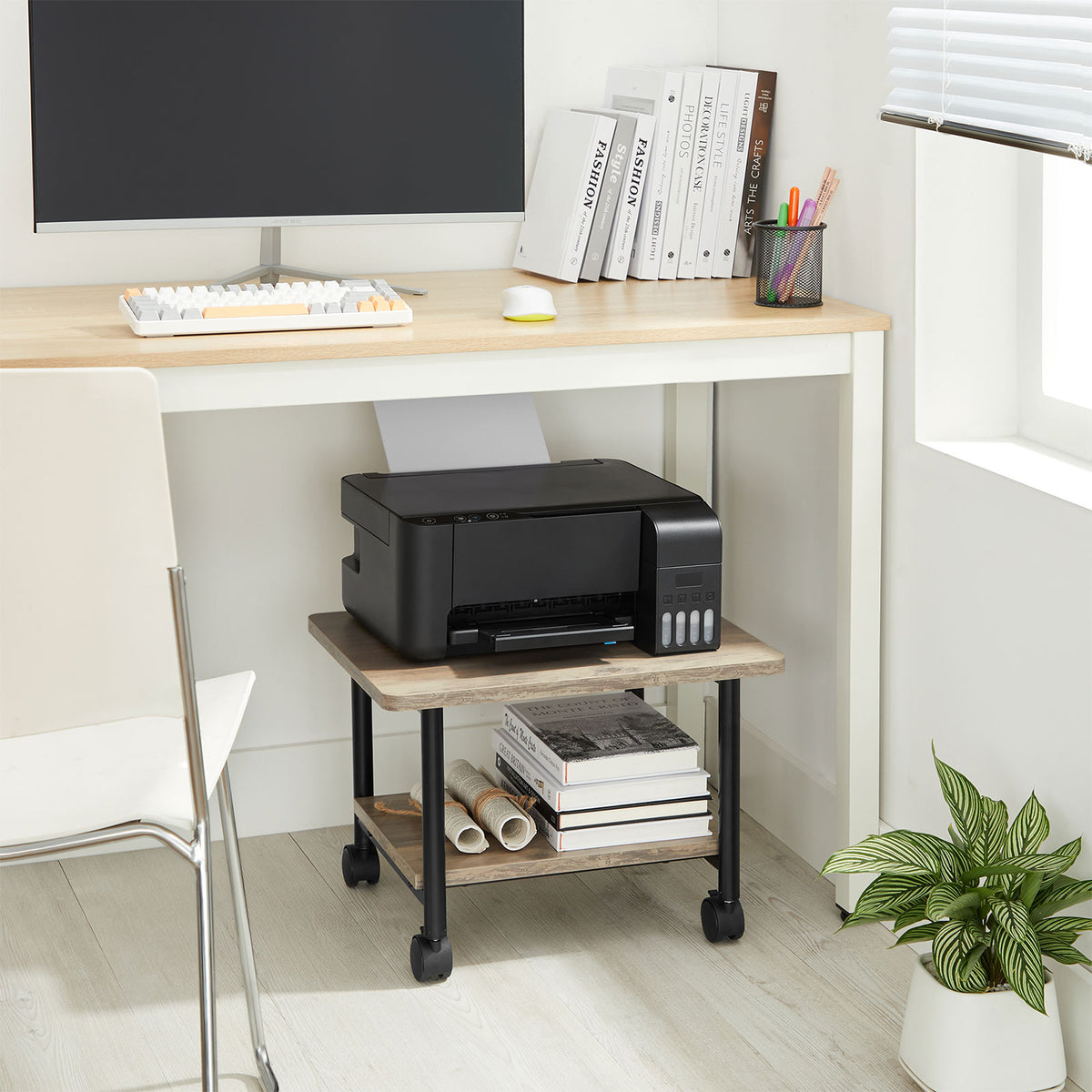 Under Desk Printer Stand