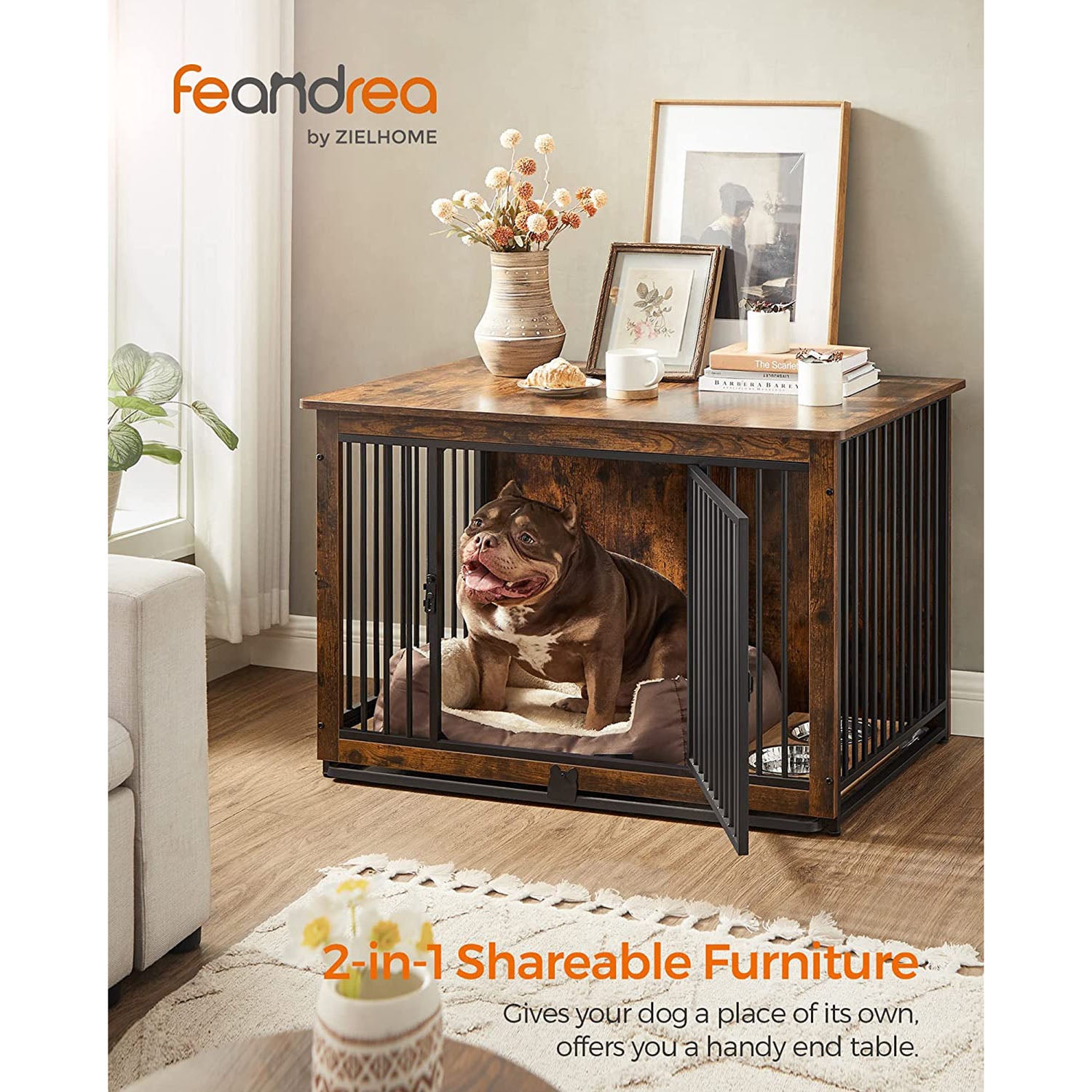 38 Inches Dog Kennel for Dogs Up to 70 Lb
