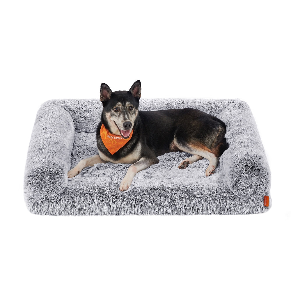 Orthopaedic Dog Sofa Bed for Medium and Large Dogs - Gray Ombré - 42"L x 31.5"W x 9"H