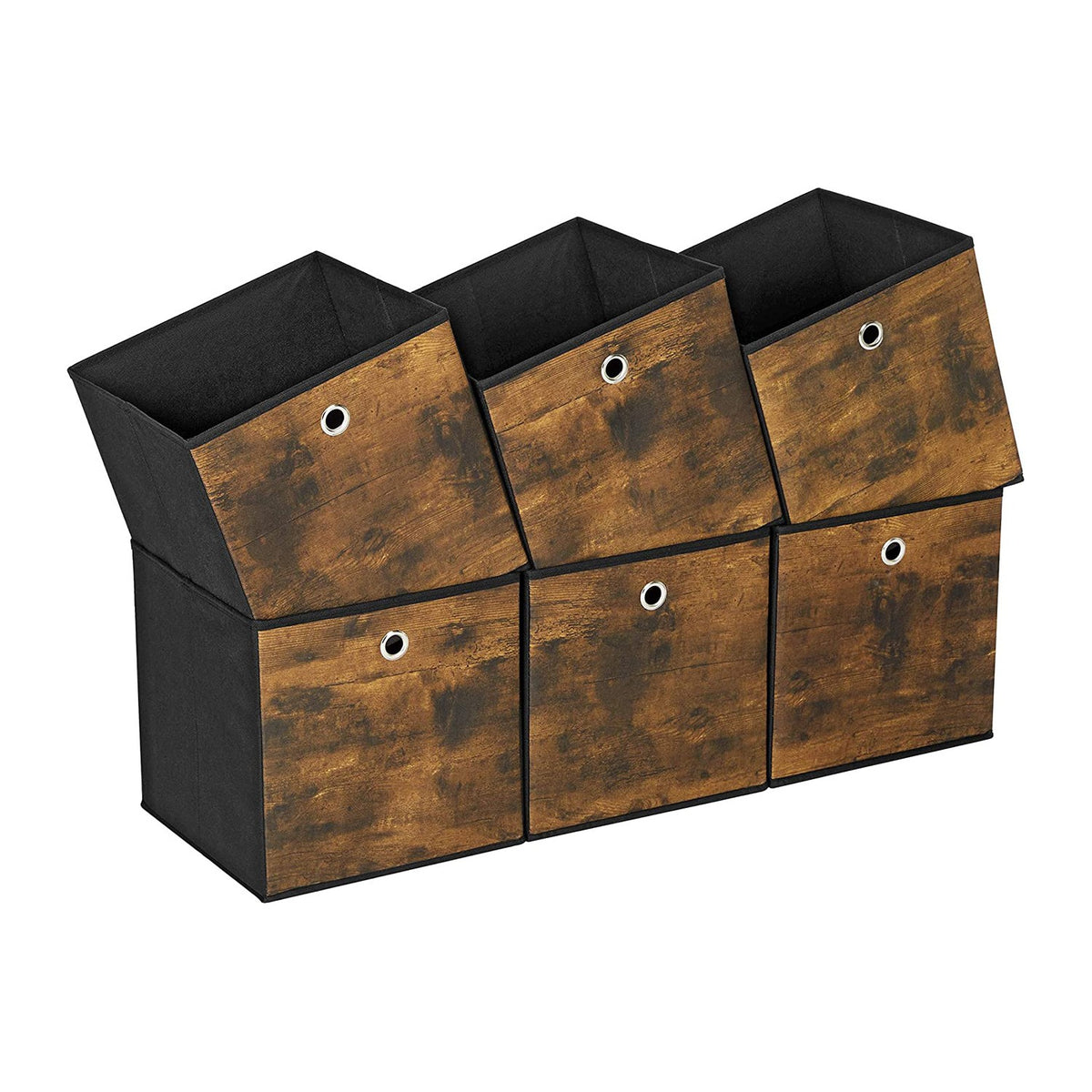 Storage Bins - With Handles - Set of 6