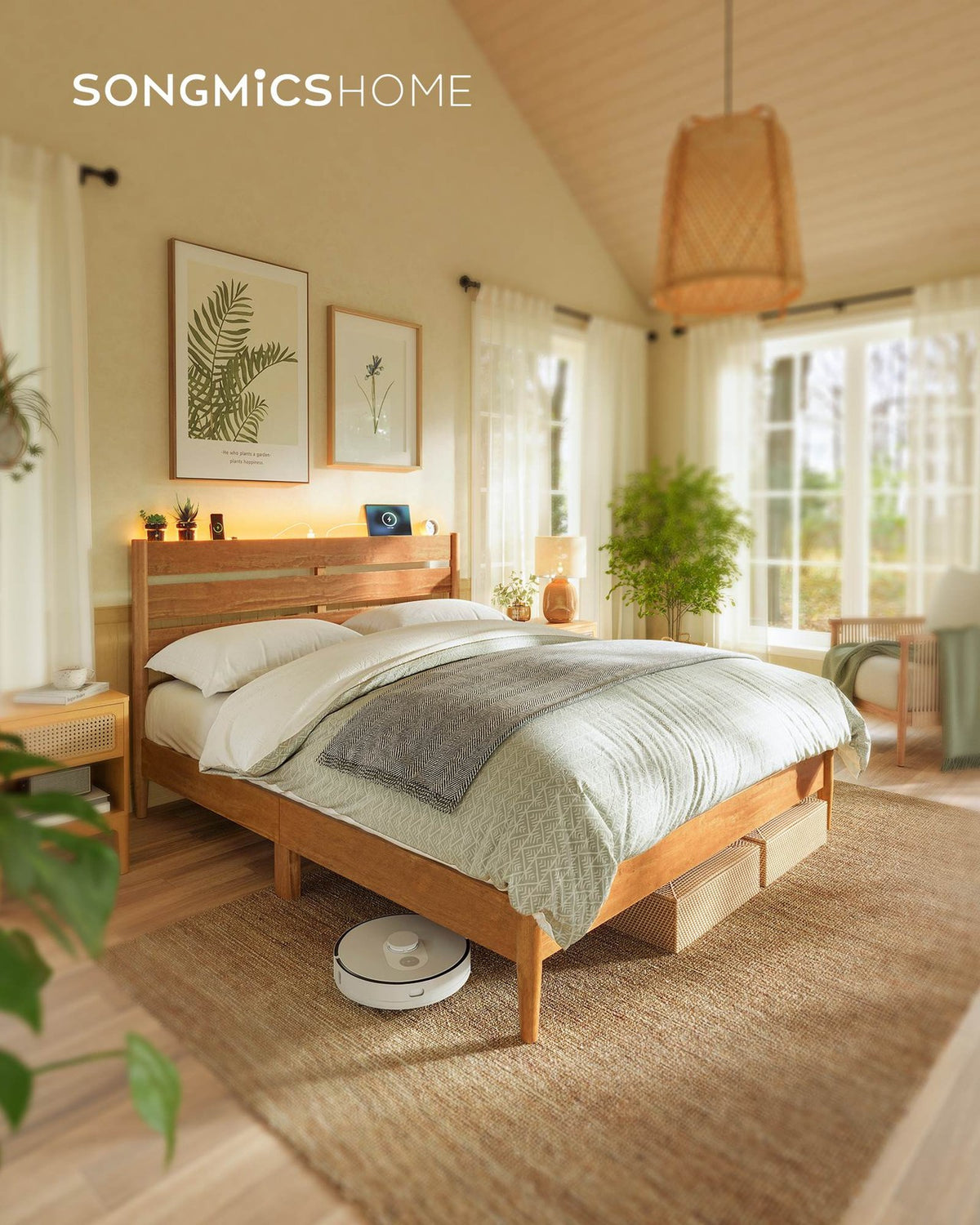 Queen Bed Frame - With Headboard