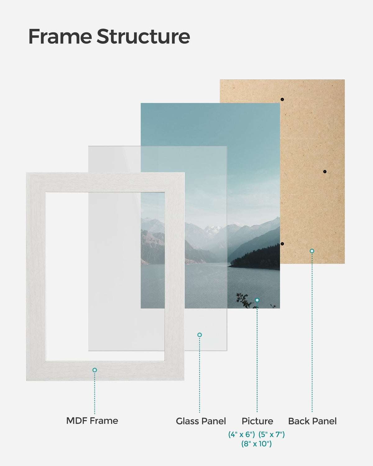 Collage Picture Frames - Set of 10